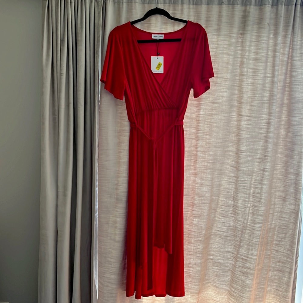 Red Hi Lo Dress Never Worn